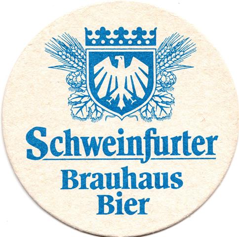 schweinfurt sw-by brauhaus rund 1fbg 3-4a (215-brauhaus bier-blau)
